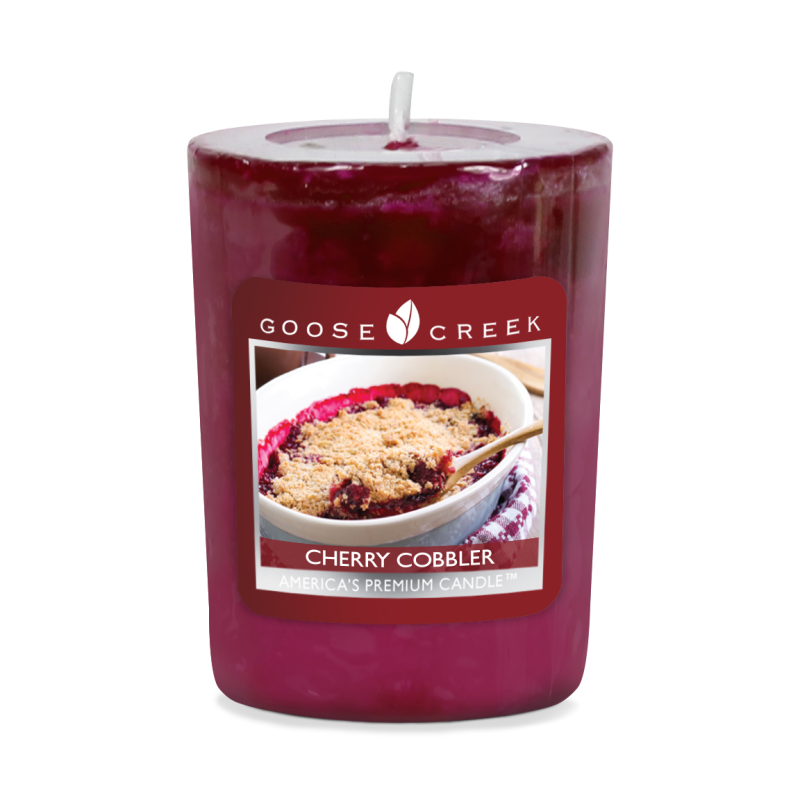 Crumble aux Cerises / Cherry Cobbler - bougies cadeaux soins du corps