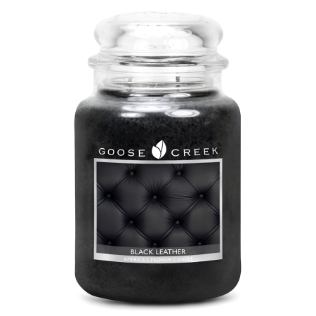 Cuir Noir / Black Leather - bougies cadeaux soins du corps
