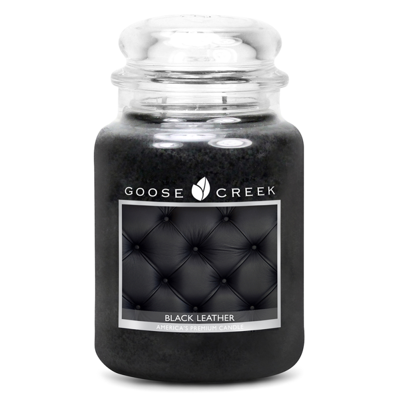 Cuir Noir / Black Leather - bougies cadeaux soins du corps