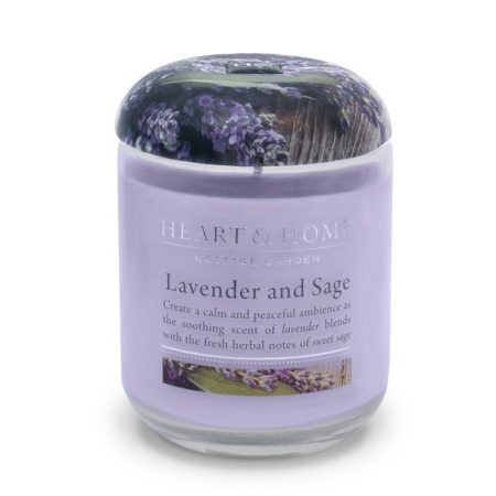 Lavande et Sauge (Lavender and Sage) - bougies cadeaux soins du corps