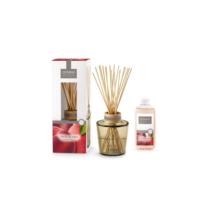 Pêche de vigne - bougies cadeaux soins du corps
