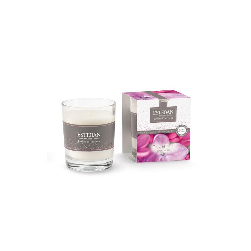 Tendres lilas - bougies cadeaux soins du corps