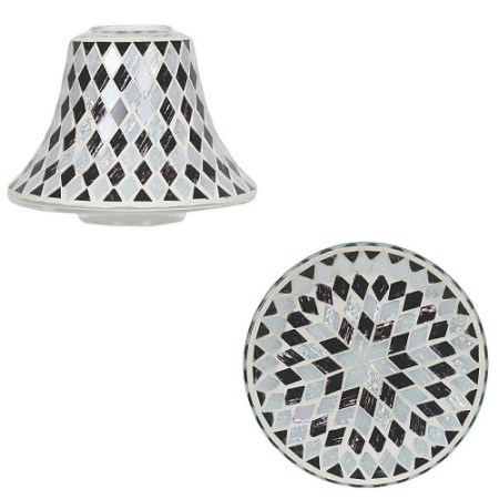 Diamant - Blanc et Noir - bougies cadeaux soins du corps