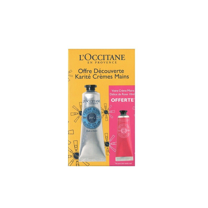 Karité et Rose Pack Découverte Crème Mains - Occitane