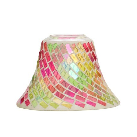 Mosaïque Rose et Vert - bougies cadeaux soins du corps