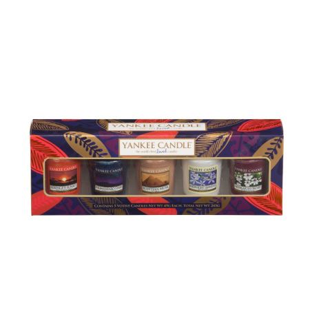 5 Votives - Yankee Pack - bougies cadeaux soins du corps