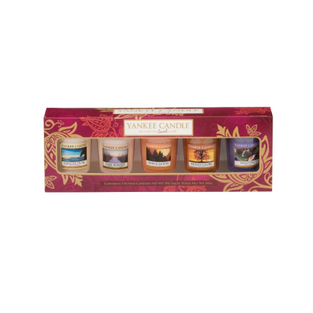 5 Votives - Yankee Pack - bougies cadeaux soins du corps