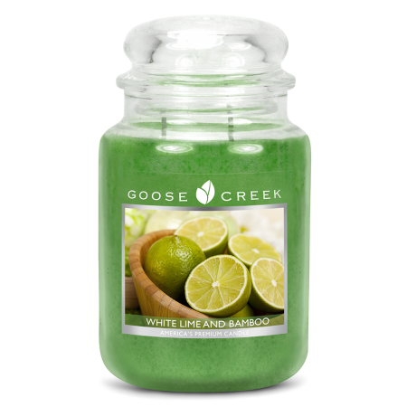 Bambou et Citron Vert / White Lime & Bamboo - bougies cadeaux soins...